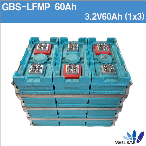 [중고] 인산철배터리  GBS-LFMP60Ah  3.2V 60Ah 3.2V60A / LIFEPO4 Battery for Electric Li-Ion 충전지 인산철 60A 낱셀